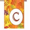 Accent Home & Garden 28 In. Fall Monogram Flag - C Accent