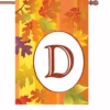 Accent Home & Garden 28 In. Fall Monogram Flag - D