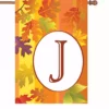 Accent Home & Garden 28 In. Fall Monogram Flag - J