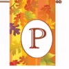 Accent Home & Garden Accent 28 In. Fall Monogram Flag - P
