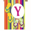 Accent Home & Garden Accent 28 In. Summer Monogram Flag - Y