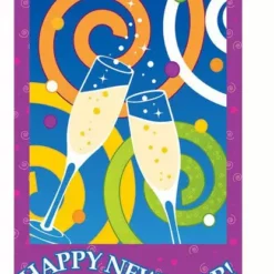 Accent Home & Garden Accent 28 In. Flag - Happy New Year