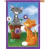 Accent Home & Garden 28 In. Flag - Playful Kitties