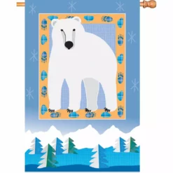 Accent Home & Garden - Sale 28 In. Flag - Polar Bear Mountain