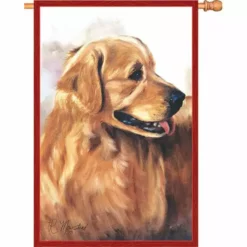 Accent Home & Garden 28 In. Flag - Golden Retriever Accent