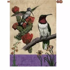 Accent Home & Garden 28 In. Flag - All Hummingbirds