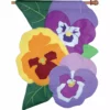 Accent Home & Garden Accent 28 In. Flag - Spring Pansies