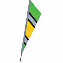 SoundWinds Reflective Fanion Recumbent Bike Flag - Green