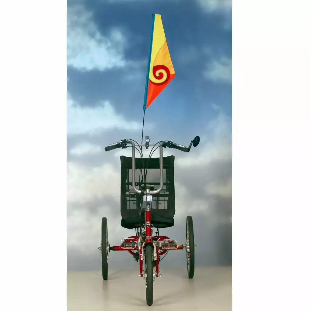 SoundWinds Spiral Recumbent Bike Flag - Yellow 7 SoundWinds Spiral Recumbent Bike Flag - Yellow
