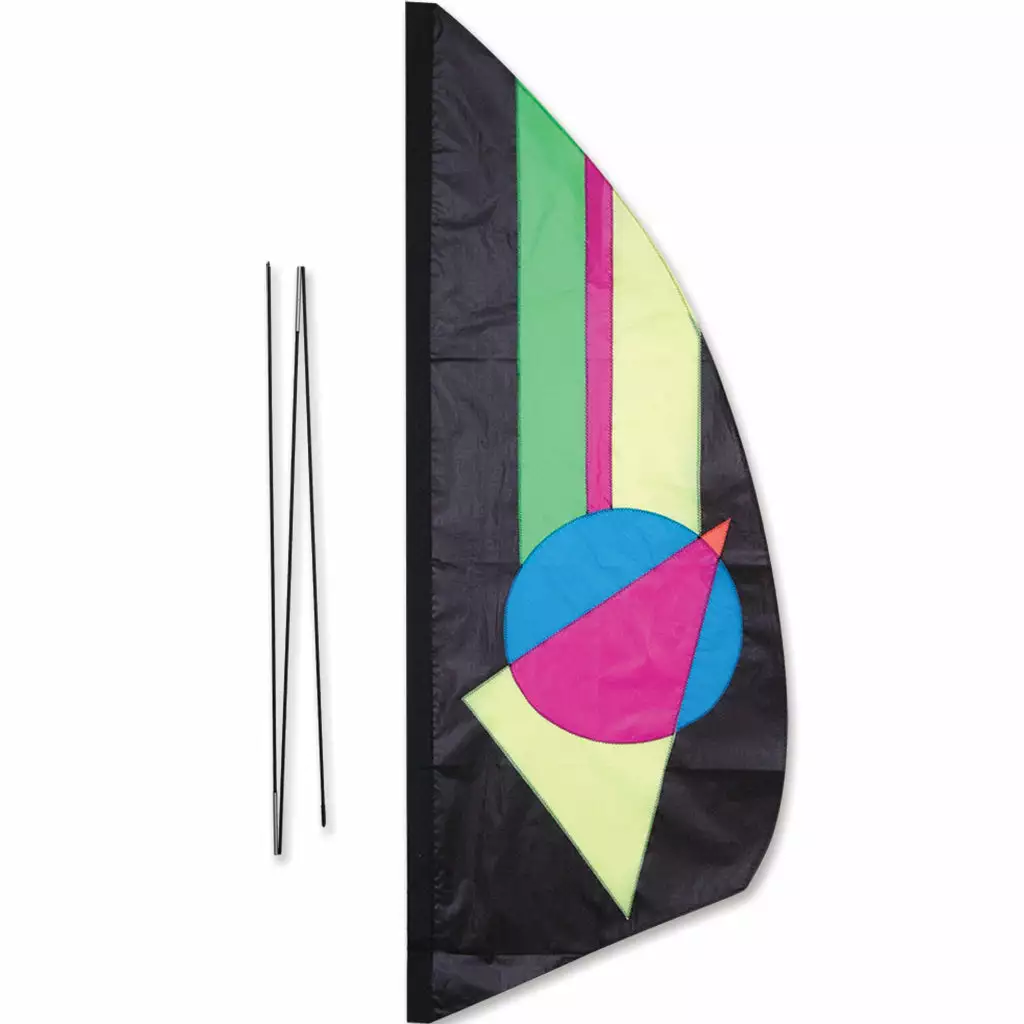 Premier Kites Recumbent Bike Flags 3.5 Ft. Recumbent Bike Feather Banner - Neon Prizm 3 Premier Kites Recumbent Bike Flags 3.5 Ft. Recumbent Bike Feather Banner - Neon Prizm