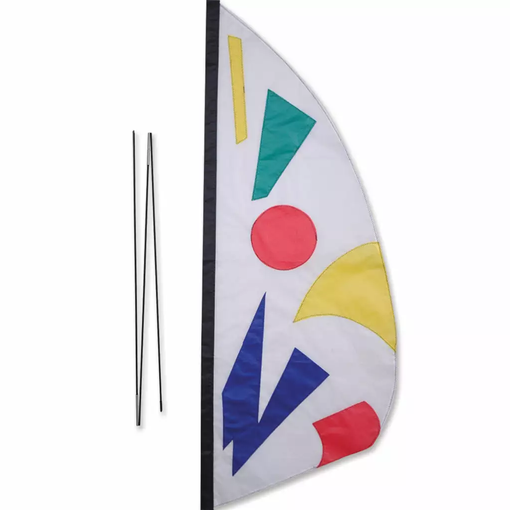 Premier Kites 3.5 Ft. Recumbent Bike Feather Banner - Rainbow Jazz 3 Premier Kites 3.5 Ft. Recumbent Bike Feather Banner - Rainbow Jazz