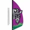 Premier Kites 3.5 Ft. Recumbent Bike Feather Banner - Zebra Recumbent Bike Flags 1 Premier Kites 3.5 Ft. Recumbent Bike Feather Banner - Zebra Recumbent Bike Flags