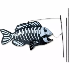 Premier Kites Swimming Fish Recumbent Bike Flag - Fish Bones Recumbent Bike Flags