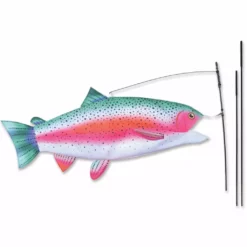 Premier Kites Recumbent Bike Flags Swimming Fish Recumbent Bike Flag - Rainbow Trout