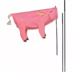 Premier Kites Recumbent Bike Flags Windicator Recumbent Bike Flag - Pig