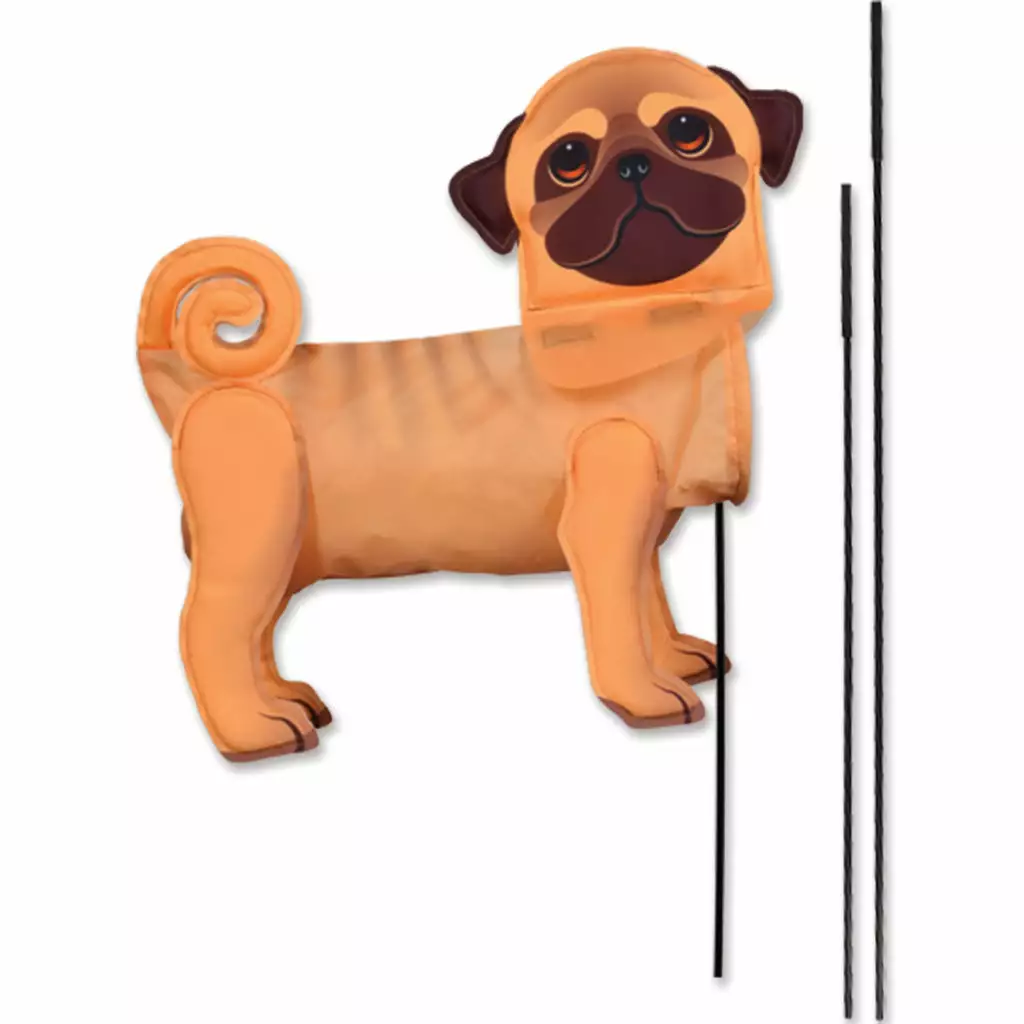 Premier Kites Windicator Recumbent Bike Flag - Pug 3 Premier Kites Windicator Recumbent Bike Flag - Pug