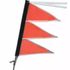 Premier Kites Tri-Stack Bike Flag - Safety Orange Recumbent Bike Flags 1 Premier Kites Tri-Stack Bike Flag - Safety Orange Recumbent Bike Flags