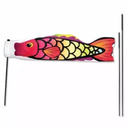 Premier Kites Koi Windsock Recumbent Bike Flag - Warm Tropical Fish