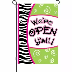 Accent Home & Garden 12 In. Flag - Open Y'All