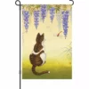 Accent Home & Garden 12 In. Flag - Wisteria Cat