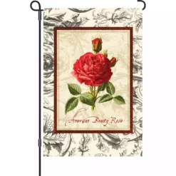 Accent Home & Garden 12 In. Flag - American Beauty Rose