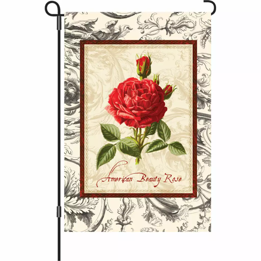 Accent Home & Garden 12 In. Flag - American Beauty Rose 3 Accent Home & Garden 12 In. Flag - American Beauty Rose