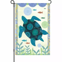 Accent Home & Garden Accent 12 In. Flag - Blue Turtle