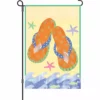 Accent Home & Garden 12 In. Flag - Orange Flip Flops