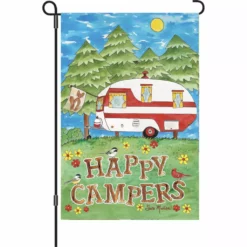 Accent Home & Garden 12 In. Flag - Camping Fun Accent