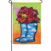 Accent Home & Garden Accent 12 In. Flag - Flower Rain Boots