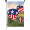 Accent Home & Garden 12 In. Flag - Patriotic Hot Air Balloons