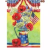 Accent Home & Garden 28 In. Flag - Patriotic Bouquet Accent 2 Accent Home & Garden 28 In. Flag - Patriotic Bouquet Accent
