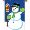 Accent Home & Garden Applique Flag - Snowman