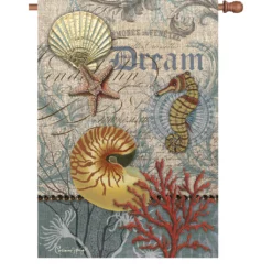 Accent Home & Garden Accent 28 In. Flag - Coastal Emphemera