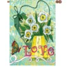 Accent Home & Garden Accent 28 In. Flag - Love Makes Me Happy 2 Accent Home & Garden Accent 28 In. Flag - Love Makes Me Happy
