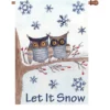 Accent Home & Garden 28 In. Flag - Owls In The Snow