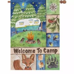 Accent Home & Garden 28 In. Flag - Welcome To Camp