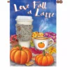 Accent Home & Garden 28 In. Flag - Love Fall A Latte