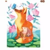 Accent Home & Garden 28 In. Flag - Fox & Hedgehog