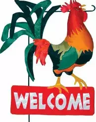 Accent Home & Garden Garden Decor Garden Charm - Rudy Rooster