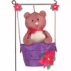 Accent Home & Garden Garden Charm - Teddy In A Tub
