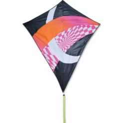 Kites 52 In. Travel Diamond Kite - Hot Tronic
