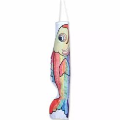 Accent Home & Garden Animals Koi Windsock- Pattern Rainbow Fish