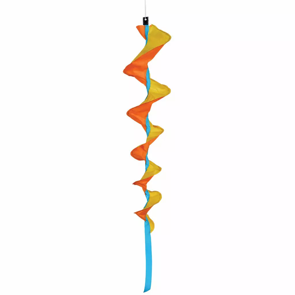SoundWinds Medium Fusilli Spinning Windsock - Yellow Windsocks 3 SoundWinds Medium Fusilli Spinning Windsock - Yellow Windsocks
