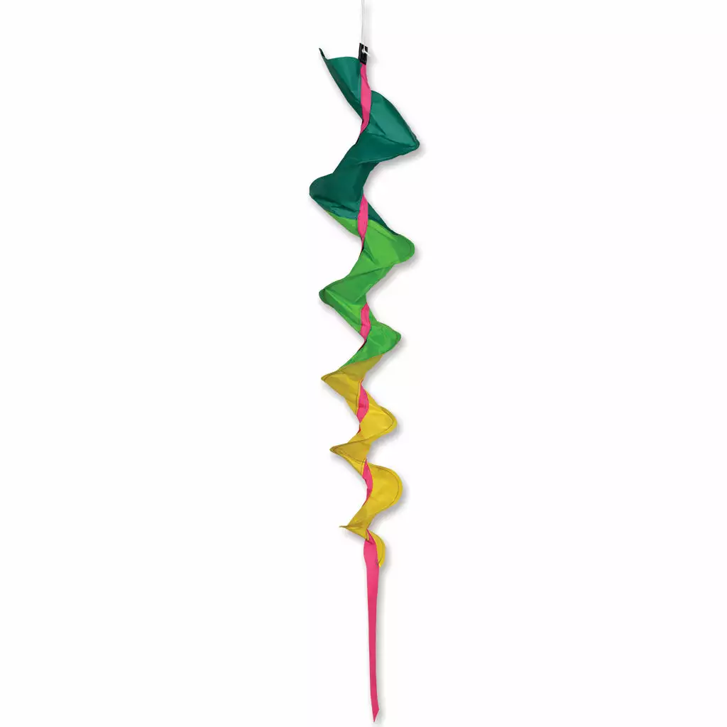 SoundWinds Medium Fusilli Spinning Windsock - Green 3 SoundWinds Medium Fusilli Spinning Windsock - Green