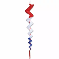 SoundWinds Large Fusilli Spinning Windsock - Patriotic Windsocks