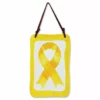 WindGarden WindGarden Glass Terra Wind Chime - Yellow Ribbon