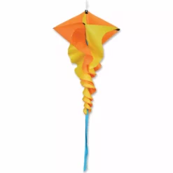 SoundWinds Large Rotini Spinning Windsock - Yellow Windsocks