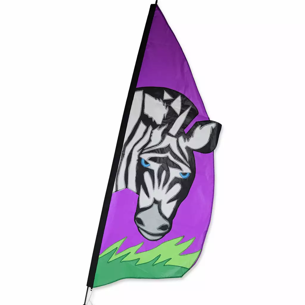 Premier Kites 3.5 Ft. Recumbent Bike Feather Banner - Zebra Recumbent Bike Flags 4 Premier Kites 3.5 Ft. Recumbent Bike Feather Banner - Zebra Recumbent Bike Flags