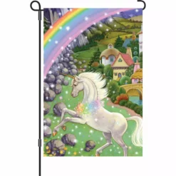 Accent Home & Garden 12 In. Flag - Unicorn Accent